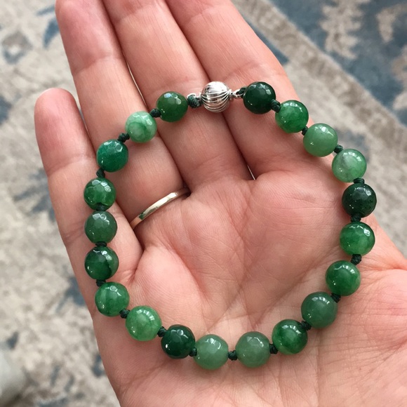 Genuine green agate bracelet - Picture 8 of 8